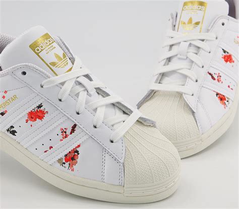 adidas superstar wit bloemen|White Superstar Shoes .